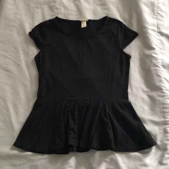 Tops - Black peplum top